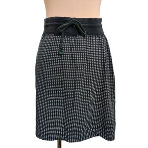 Vintage Forenza Womens Skirt Athentic Sportwear Cotton Black White Circle Sz M